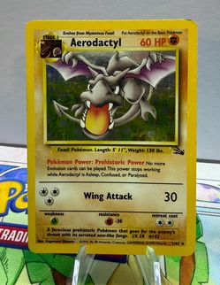 Pokemon TCG: Aerodactyl- Fossil- Vintage- 1999- WOTC