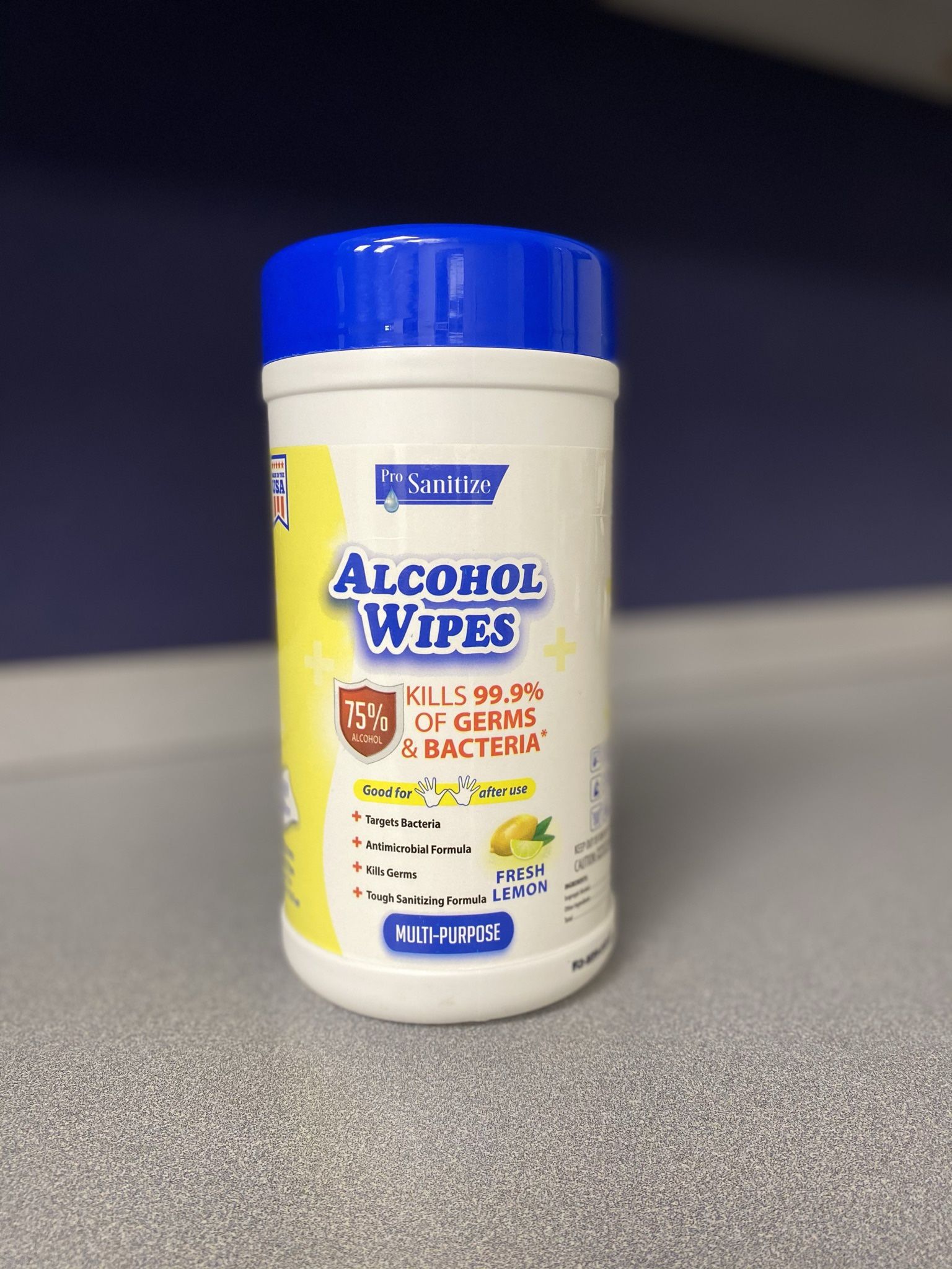 Canister Alcohol Wipes 80 Count 12/case