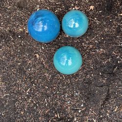blue Garden spheres 