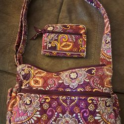 Vera Bradley Crossbody And Wallet 