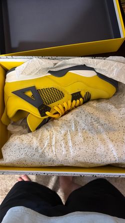 Size 13 Air Jordan 4 Lightning Yellow Sneakers