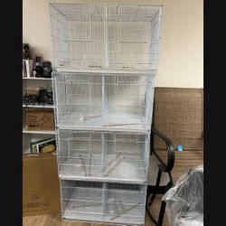 4 Box Bird Cages 