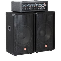 Harbinger M120 120W 4-Channel Compact Portable PA with 12" Speakers