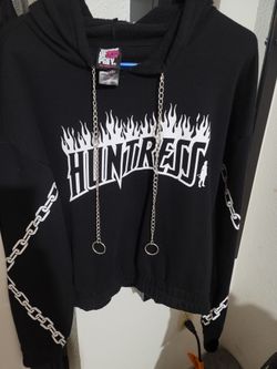 Her Universe DC Comics Birds Of Prey Huntress Chain Semi-Crop Hoodie