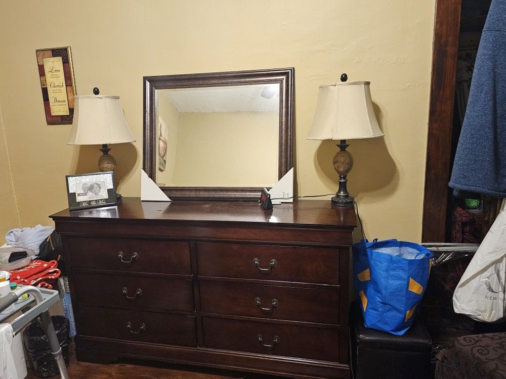 Dresser and Mirror