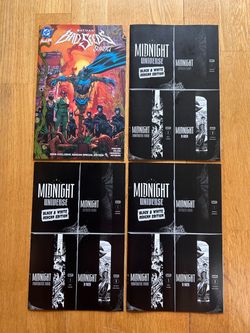 Marvel DC Ashcan 4 Comic Book Lot Midnight Universe Batman Bad Seeds Sunset SDCC