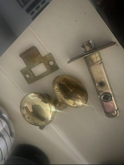 Vintage Gold Door Knobs