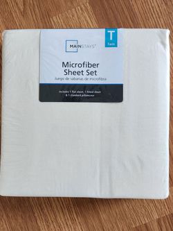 Brand New Mainstays Twin Sheet Set – 3 Piece – Ivory