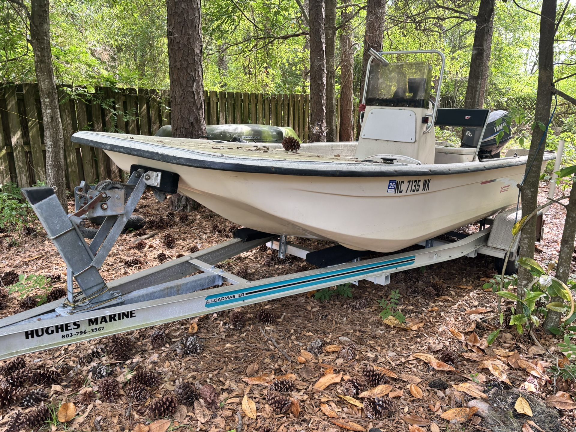 2001 21’ Carolina skiff, Yamaha 60 outboard