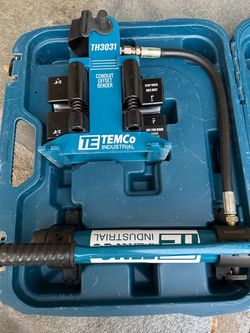 TEMCo TH3031 Dual Size Hydraulic Conduit Offset Bender Both 1" & 3/4" EMT