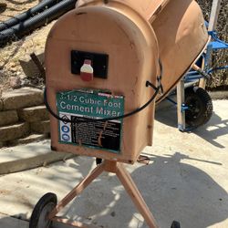 3-1/2 Cubic Foot Cement Mixer