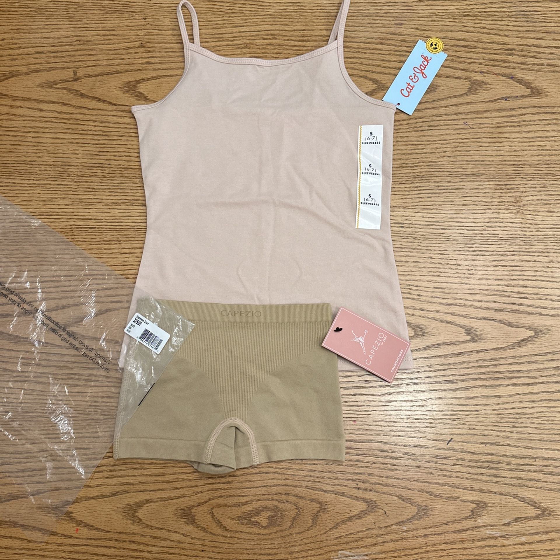 Modesty Tank + Shorts - Sz Small Girls NEW