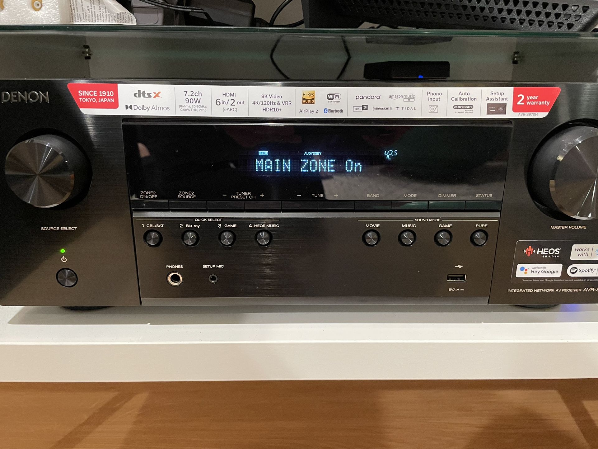 Denon S970H 7.2 Channel receiver