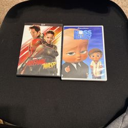 Boss Baby and Ant Man & The Wasp DVDs 