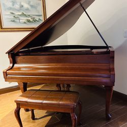 Piano - Wurlitzer Model C-153QA Cherry Satin Grand
