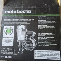 Metabo 1-3/4-in 15 -Degree Pneumatic Coil Roofing Nailer #8401