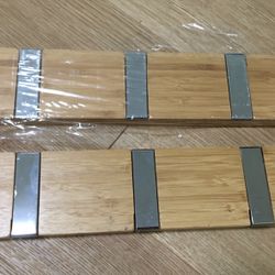 Set Of 2 IKEA Oak Hangers 