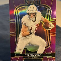 Trey McBride 2025 Select Premier Level /75 Prizm 🔥 Elite TE WR Production
