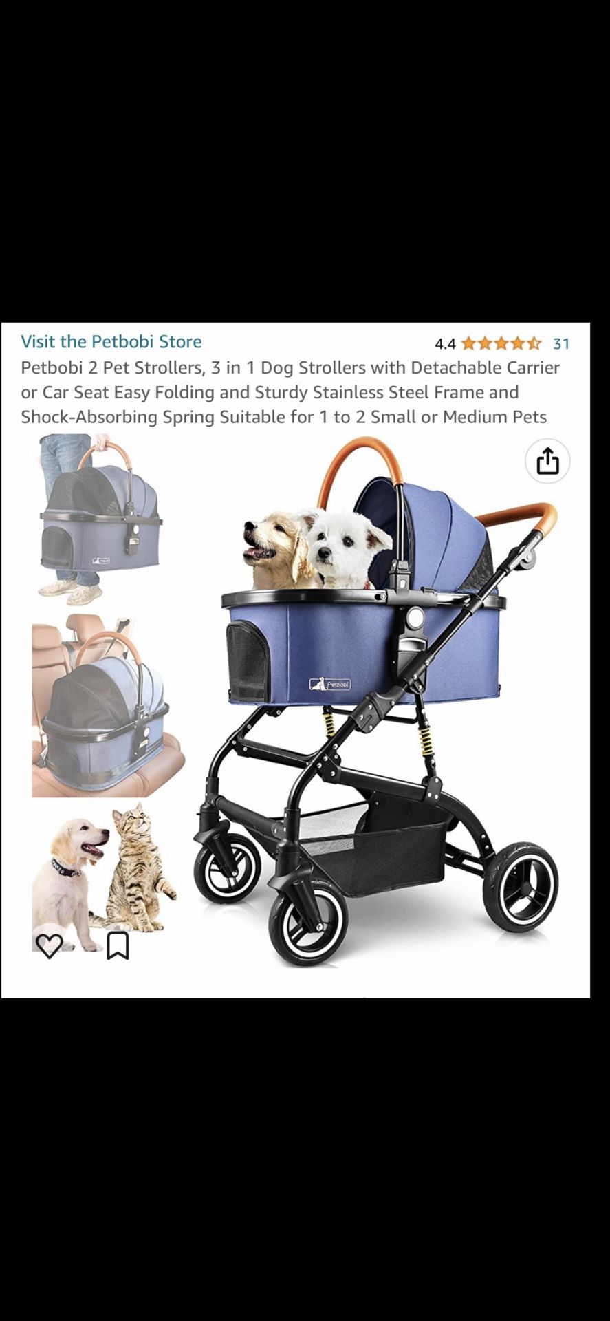 Almost New Pet stroller