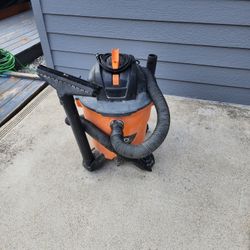 12 Gal. 5.0 Peak HP NXT Shop Vacuum Wet Dry Vac with General Debris Filter, Locking Hose and Attachments