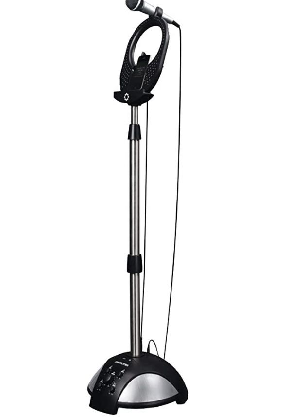 Memorex Sing Stand Karaoke System,Silver/Black