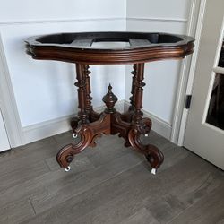 Antique Victorian Wood Table Base