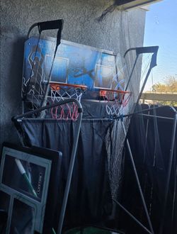 Foldable Indoor Basketball Arcade Game Double Shot 2 Players