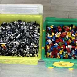 25 lb LEGO Assorted Bricks Pound Storage Tubs 