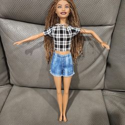 Barbie Fashionistas Hybrid Braids w/Complete Outfit