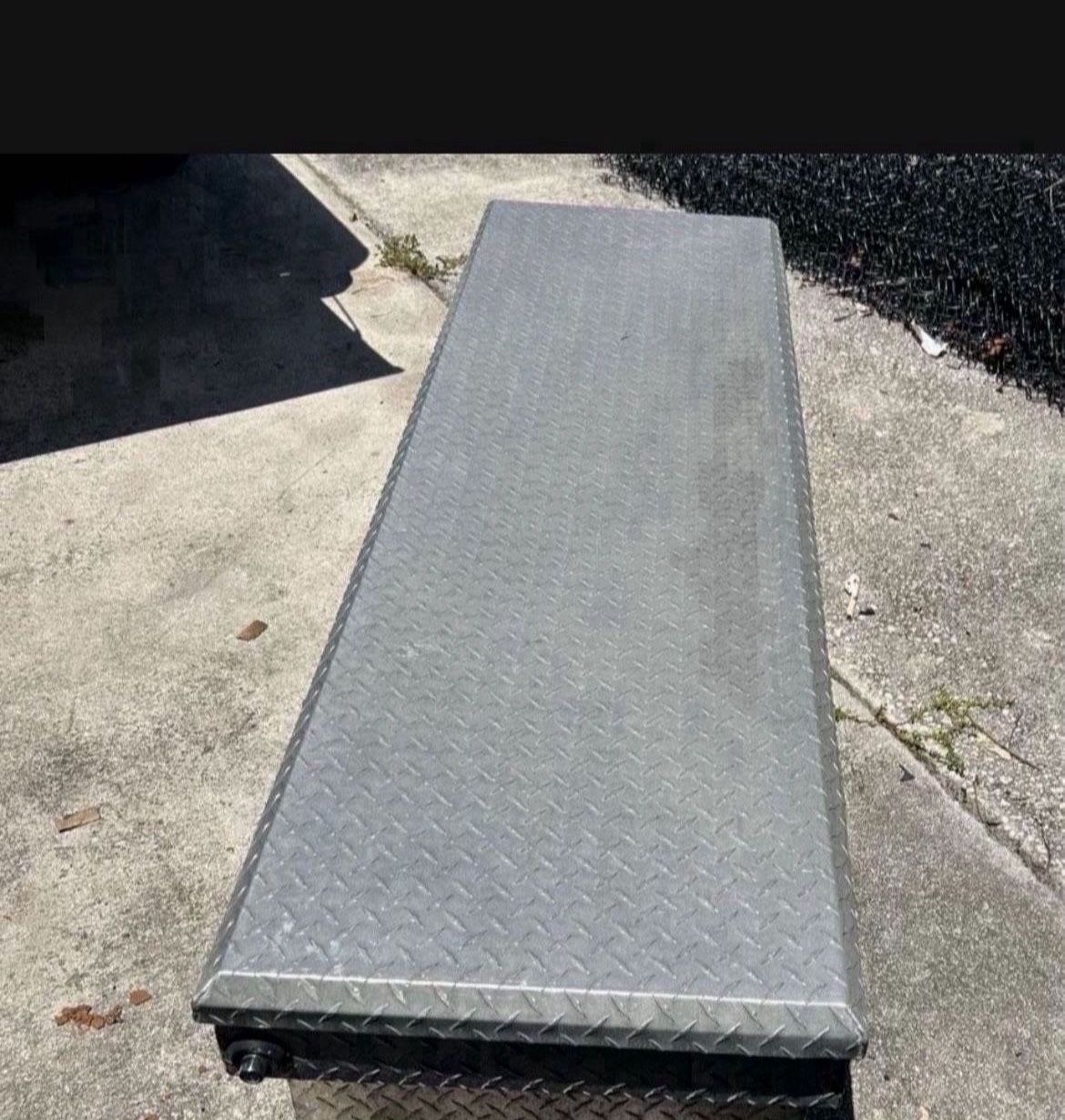 71.36 in. Diamond Plate Aluminum Full Size Crossbed Truck Tool Box