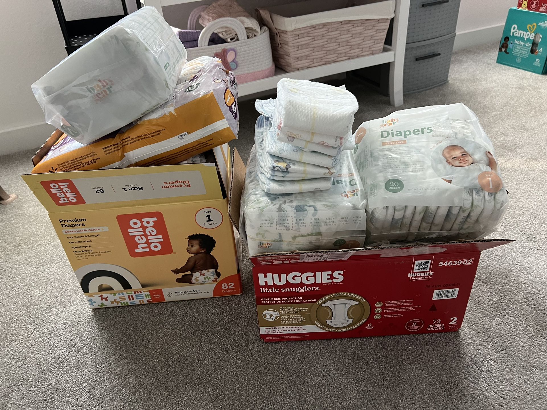 2 Box Of Mixed Diapers For $60