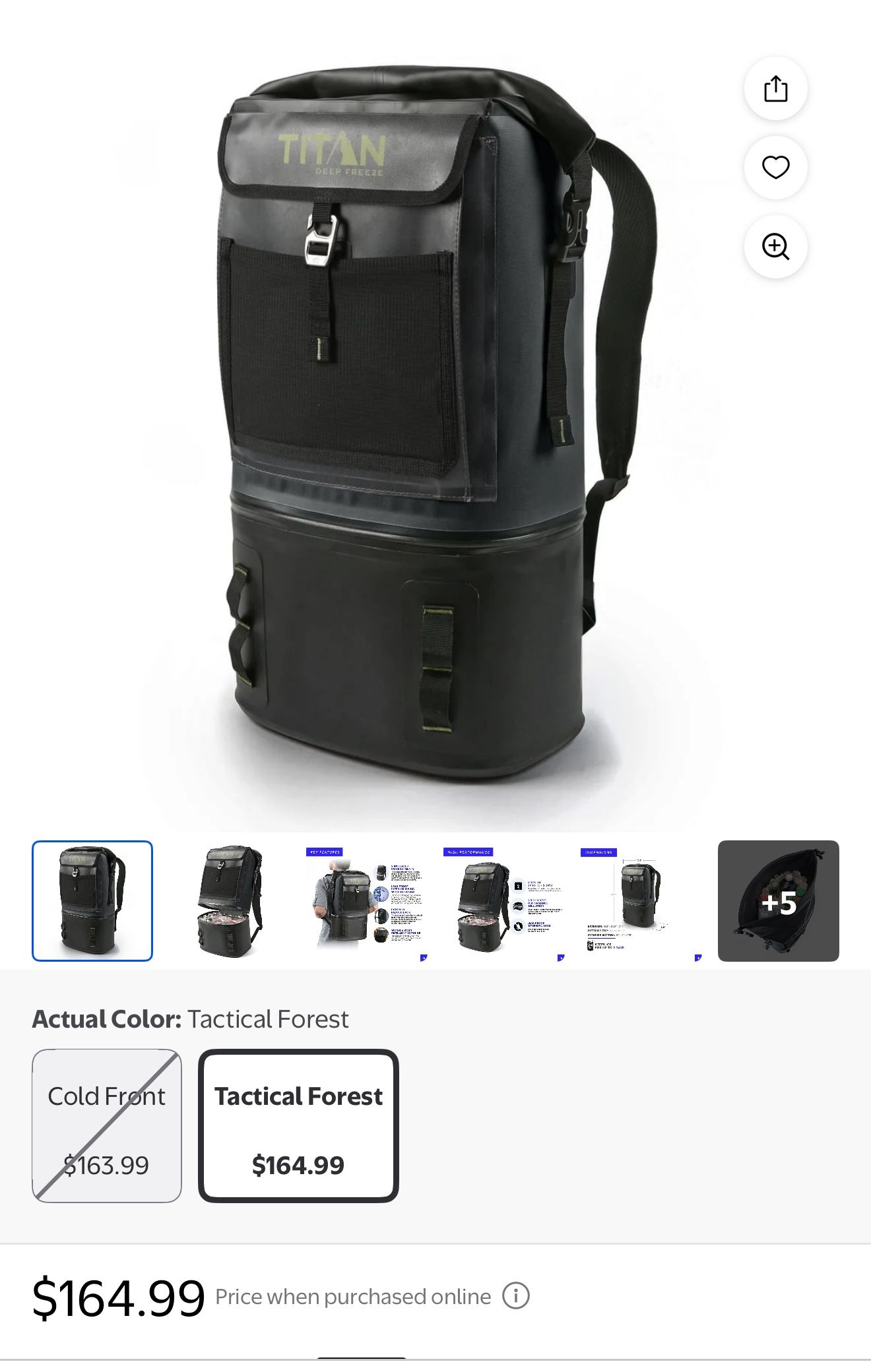 Titan Backpack Cooler Deep Freeze