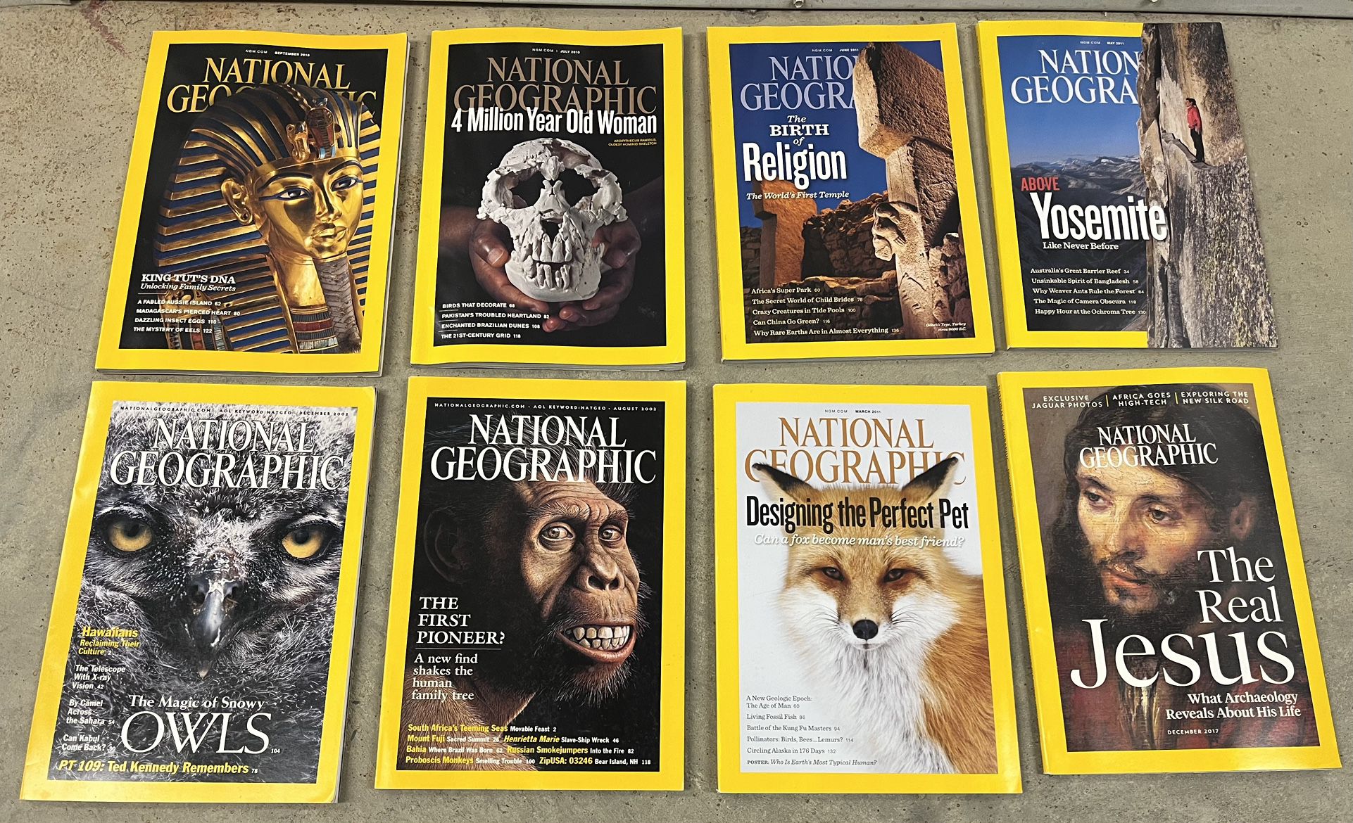 National Geographic Magazine Sets Of 8 Issues Book Reading Collection 