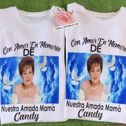 Custom Made Memorial Shirts 🕊 Message me if you want to place your order 😊
