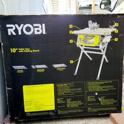 15 Amp 10 in. Compact Portable Corded Jobsite Table Saw with Folding Stand