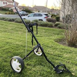 2-WHEEL GOLF PUSH/PULL CART, FOLDABLE, $30