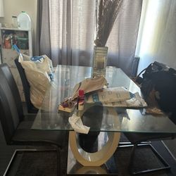 Glass Dining Room Table 