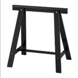 Ikea Desk Stand Base Only - Oddvald Trestle 2 Pcs