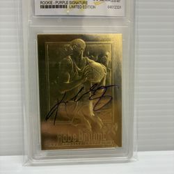 Kobe Bryant Gold Signature Card