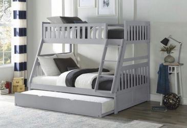 Twin/Full Bunk Bed plus Twin Trundle
