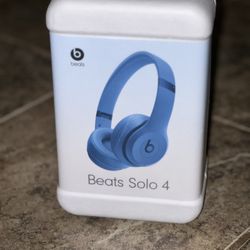  Beats Solo 4 - On Ear Wireless Headphones - Slate Blue - New Sealed