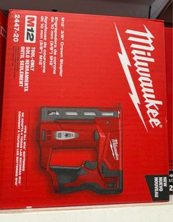 Milwaukee new 3/8” crown stapler