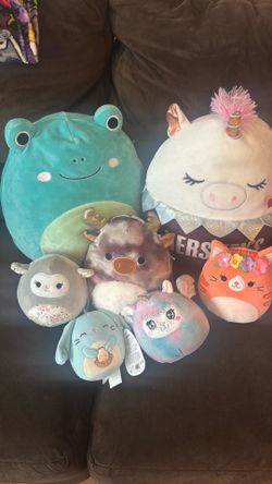 Lot of 7 squishmallows