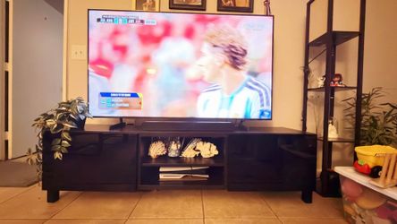 Wooden TV Stand– Fits Up to 75" TV