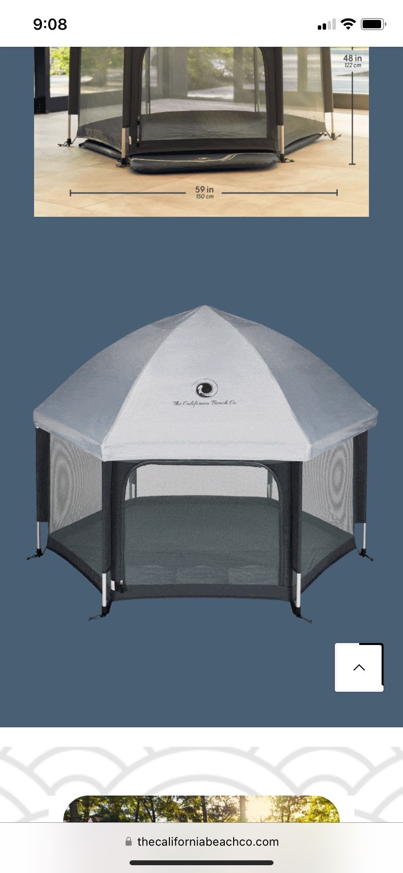 California beach company Pop Up Playpen