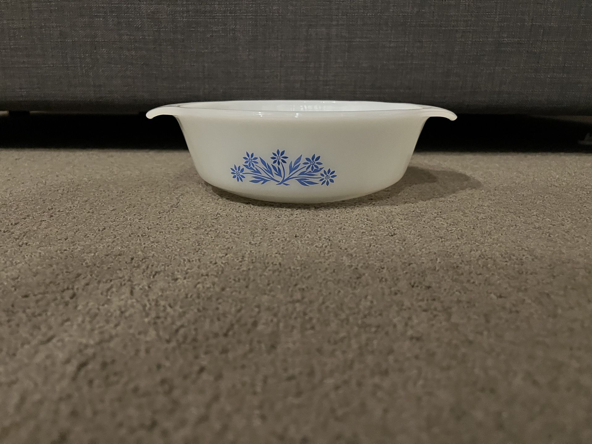 Vintage Blue Cornflower Corning Ware Casserole Dish 