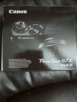 Canon G7X Mark III black Brand New