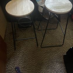 Two Bar Stools 