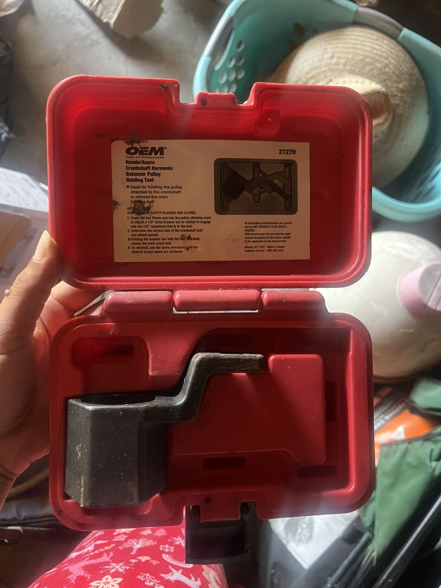 Honda/Acura Crankshaft Harmonic Balancer Pulley Holding Took