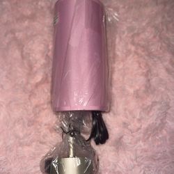 Pink & Gold Bedside Table Lamp w/ USB Ports — New